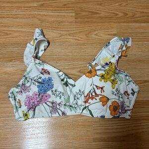 Floral Print Women's Swim Top